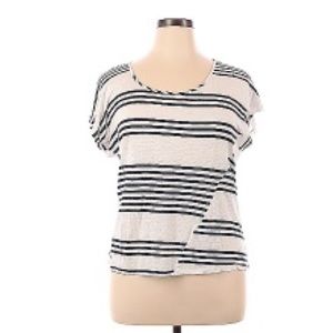 Lucky Brand Short Sleeve Striped Top XL